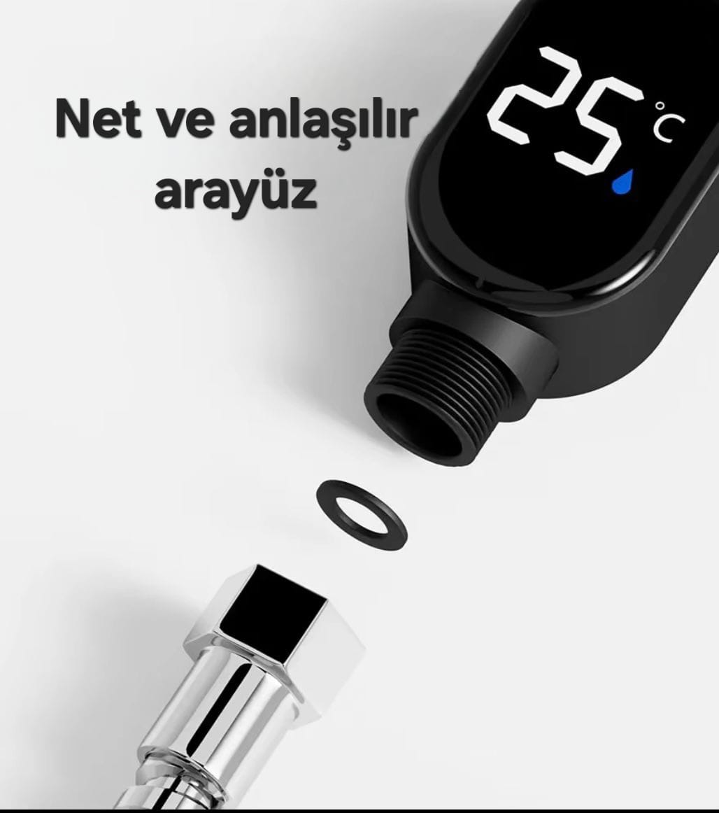 Gerçek Zamanlı LED Su Sıcaklık Göstergesi