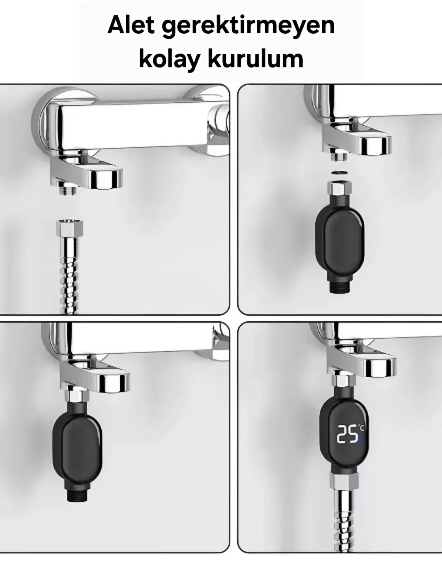 Gerçek Zamanlı LED Su Sıcaklık Göstergesi